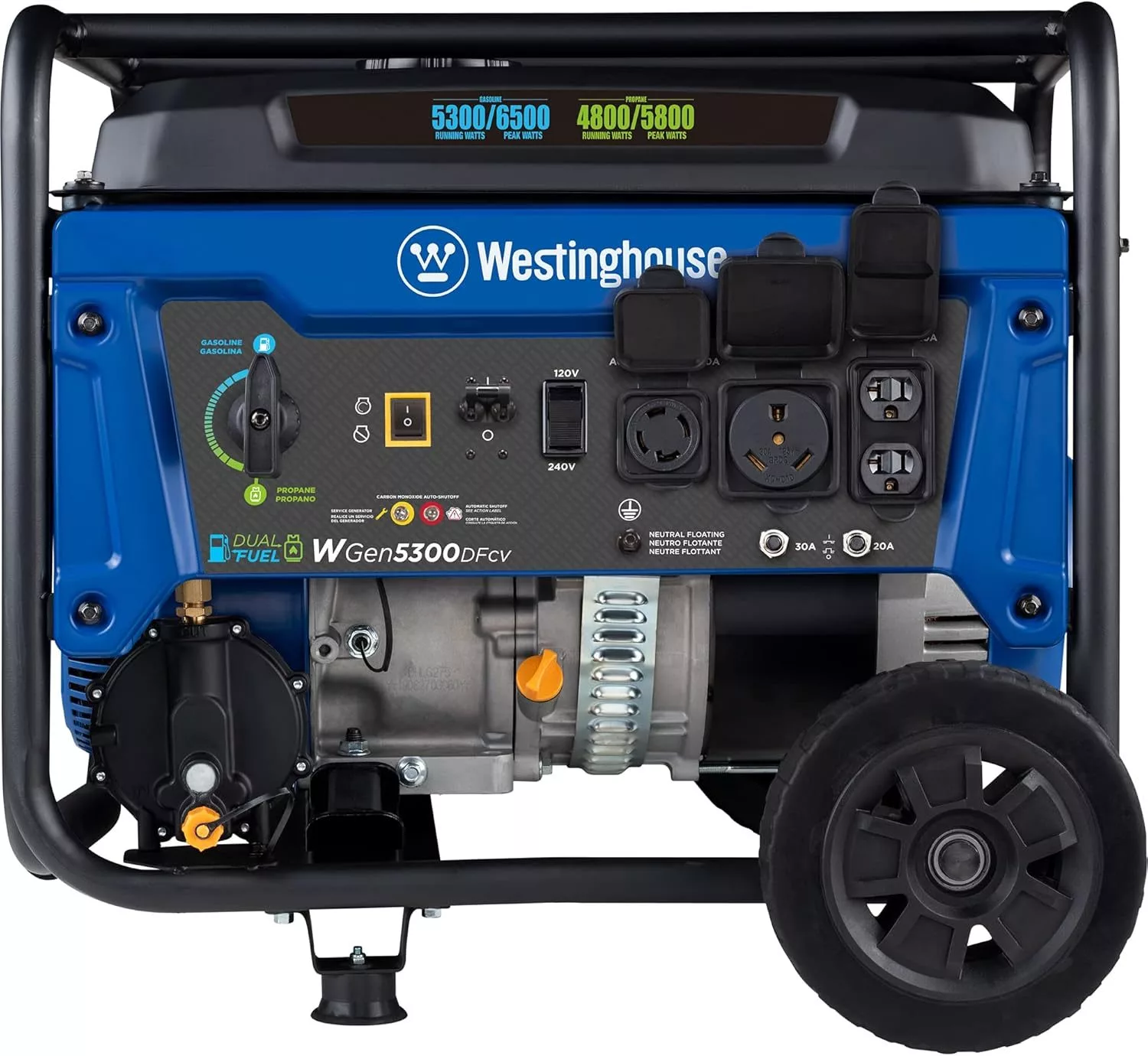 Westinghouse 6500 Watt Dual Fuel Home Backup Portable Generator - Image 7