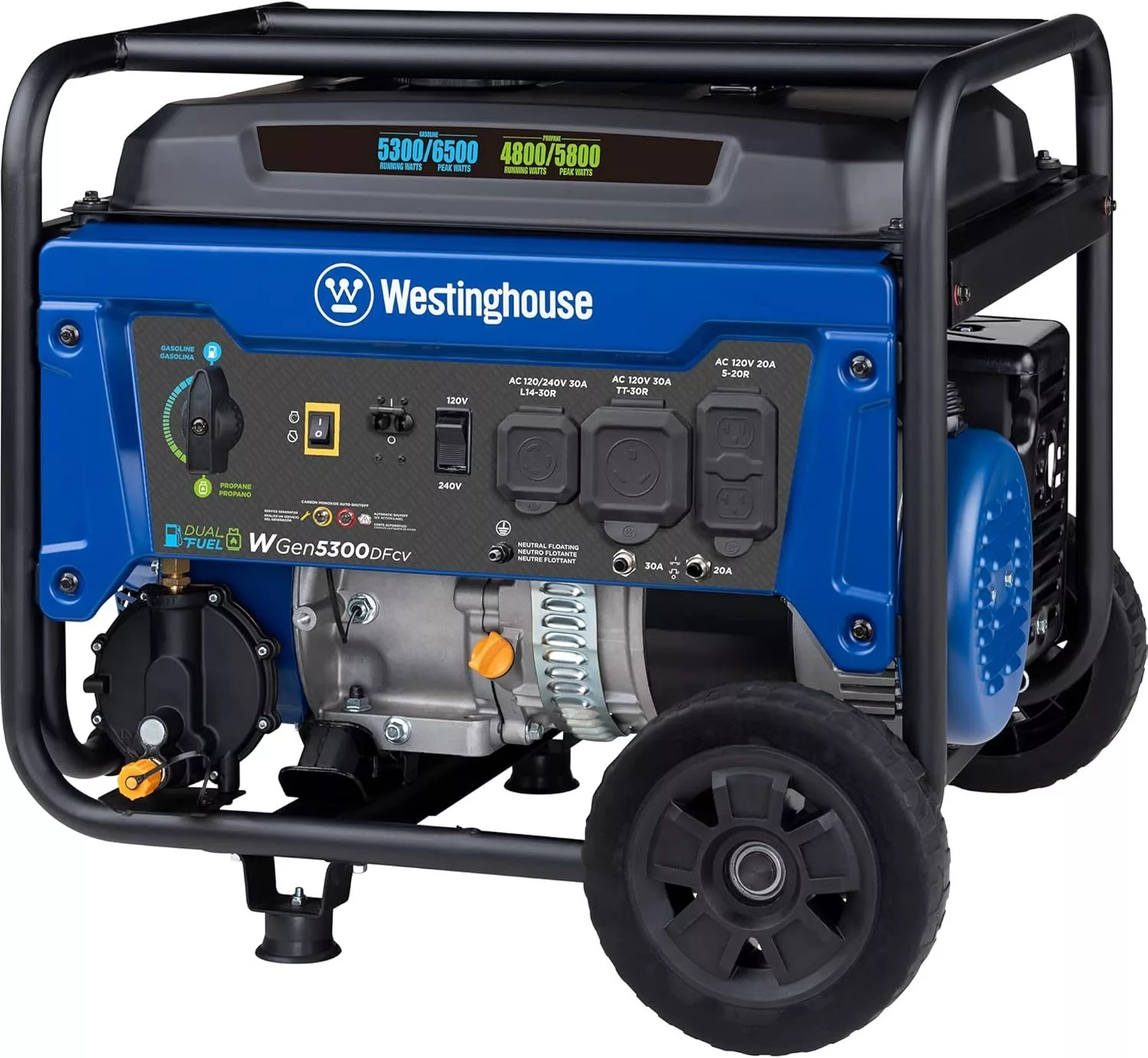 Westinghouse 6500 Watt Dual Fuel Home Backup Portable Generator - Image 8