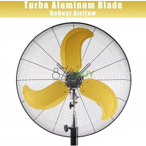 HiCFM Yellow Pedestal Fan (30