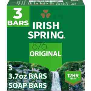 Irish Spring Deodorant Bar Soap Original, Green Irish Spring 11.1 Ounce