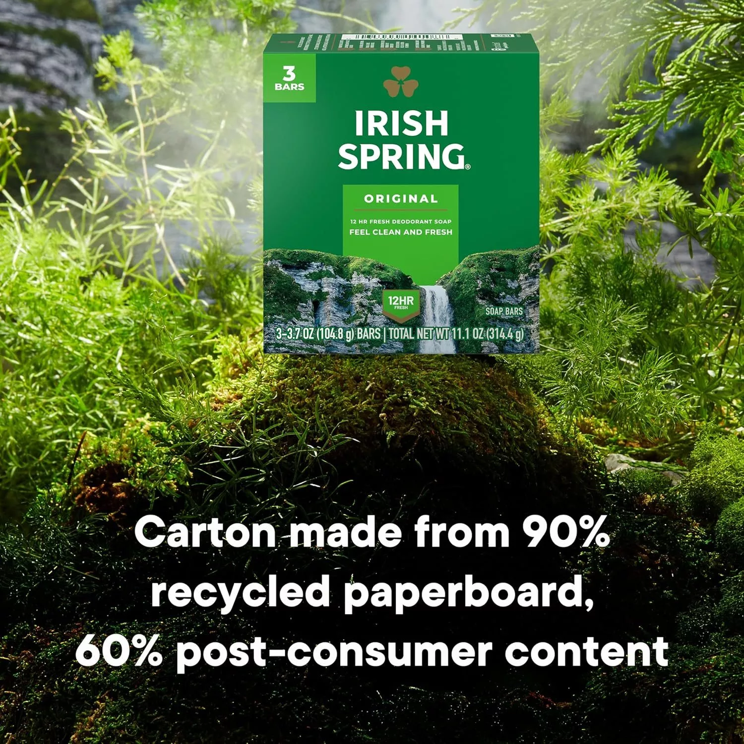 Irish Spring Deodorant Bar Soap Original, Green Irish Spring 11.1 Ounce - Image 2