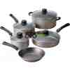 Tramontina 9-Piece Non-Stick Cookware Set, Champagne